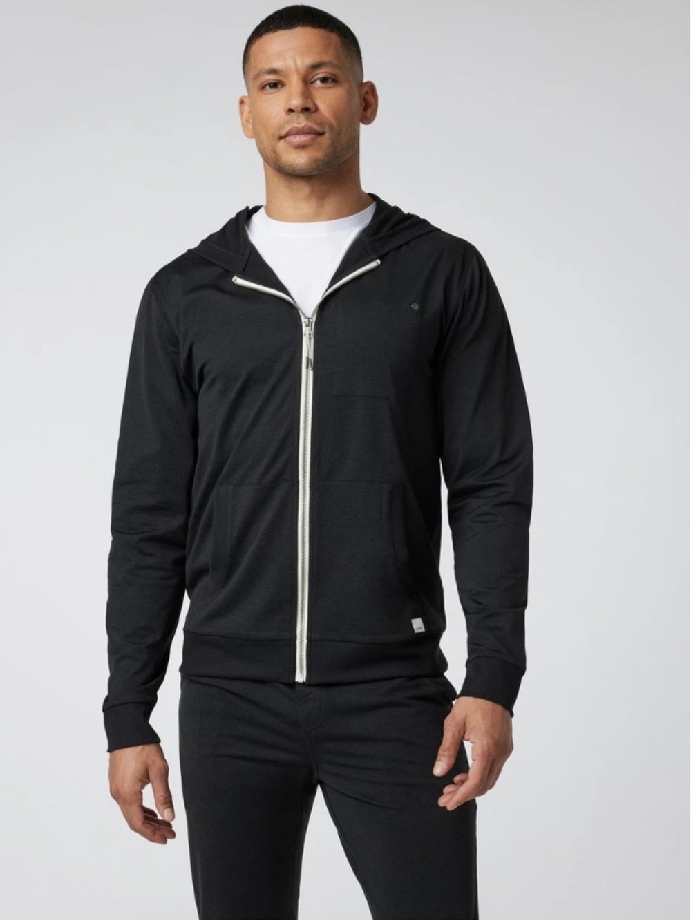 Vuori Coronado Full Zip Hoodie Full Zip Hoodie in Black S